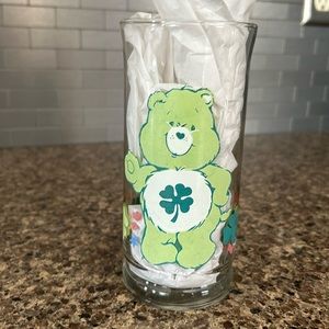 Limited edition Care Bears Good Luck Bear Glass